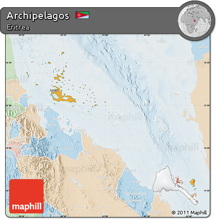 Political Map of Archipelagos, lighten