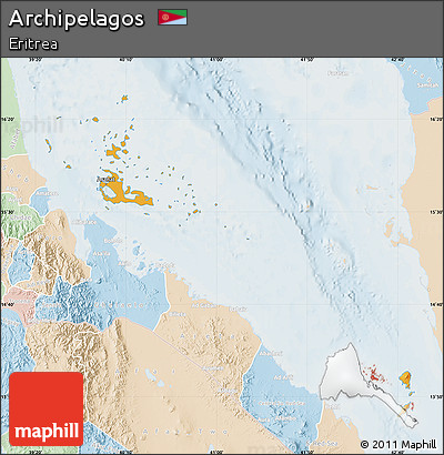 Political Map of Archipelagos, lighten