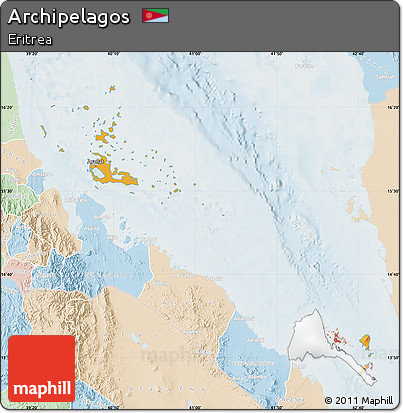 Political Map of Archipelagos, lighten
