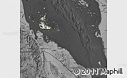 Satellite Map of Archipelagos, darken, desaturated