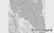 Satellite Map of Archipelagos, lighten, desaturated