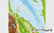 Satellite Map of Archipelagos, physical outside