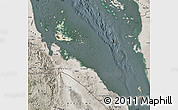 Satellite Map of Archipelagos, semi-desaturated