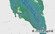 Satellite Map of Archipelagos, single color outside