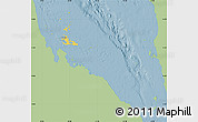 Savanna Style Map of Archipelagos, single color outside