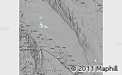 Shaded Relief Map of Archipelagos, darken, desaturated