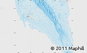 Shaded Relief Map of Archipelagos, single color outside