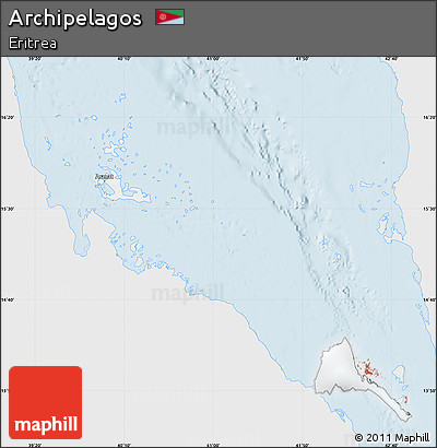 Silver Style Map of Archipelagos, single color outside