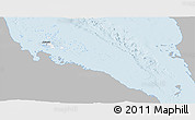 Gray Panoramic Map of Archipelagos, single color outside