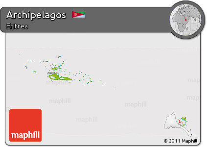 Physical Panoramic Map of Archipelagos, cropped outside