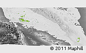 Physical Panoramic Map of Archipelagos, desaturated