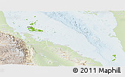 Physical Panoramic Map of Archipelagos, lighten