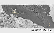 Satellite Panoramic Map of Archipelagos, desaturated