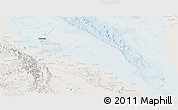 Shaded Relief Panoramic Map of Archipelagos, lighten