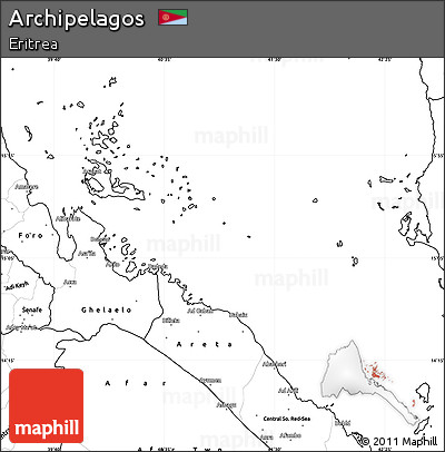 Blank Simple Map of Archipelagos