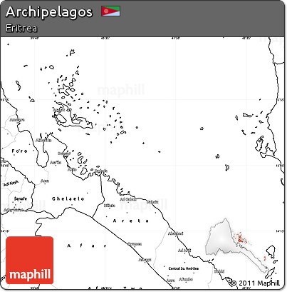 Blank Simple Map of Archipelagos