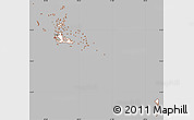 Gray Simple Map of Archipelagos, cropped outside