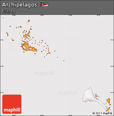 Political Simple Map of Archipelagos, cropped outside
