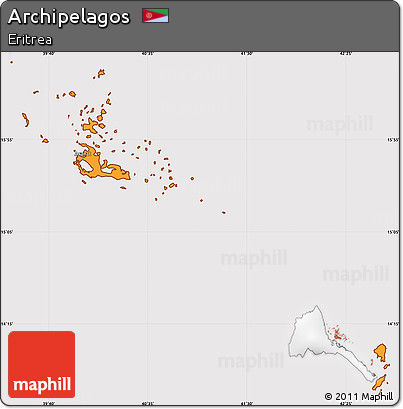 Political Simple Map of Archipelagos, cropped outside
