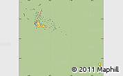 Savanna Style Simple Map of Archipelagos, cropped outside