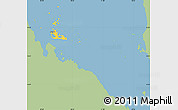 Savanna Style Simple Map of Archipelagos, single color outside