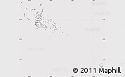 Silver Style Simple Map of Archipelagos, cropped outside