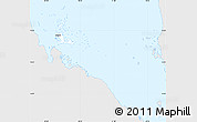 Silver Style Simple Map of Archipelagos, single color outside