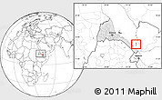 Blank Location Map of Zuqar Hanish, highlighted country, highlighted parent region, within the entire country