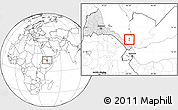 Blank Location Map of Zuqar Hanish, highlighted country