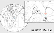 Blank Location Map of Zuqar Hanish, highlighted parent region, within the entire country