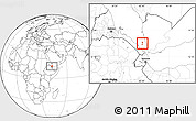 Blank Location Map of Zuqar Hanish, highlighted parent region