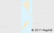 Classic Style Simple Map of Zuqar Hanish, single color outside