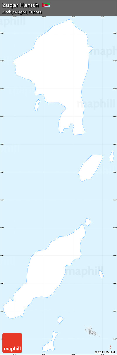 Gray Simple Map of Zuqar Hanish