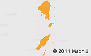 Political Simple Map of Zuqar Hanish, cropped outside