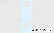 Political Simple Map of Zuqar Hanish, single color outside