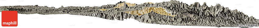 Satellite Horizon Map of Adi Keyh, darken, semi-desaturated