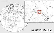 Blank Location Map of Adi Keyh, highlighted parent region