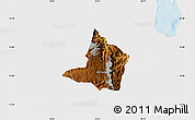 Physical Map of Adi Keyh, single color outside