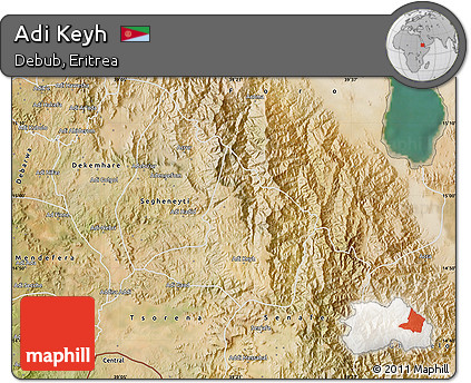 Satellite Map of Adi Keyh