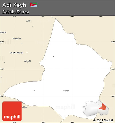 Classic Style Simple Map of Adi Keyh