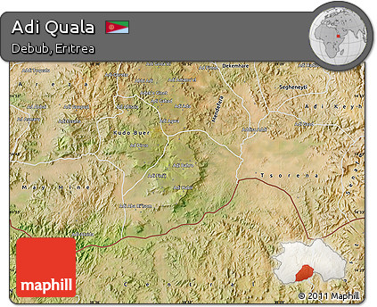Adi Quala Eritrea Map Free Satellite Map Of Adi Quala