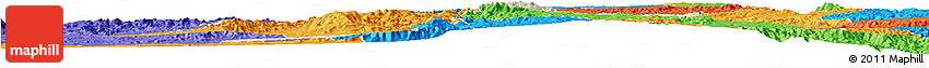 Shaded Relief Horizon Map of Debarwa, political outside