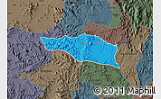 Political Map of Debarwa, darken, semi-desaturated