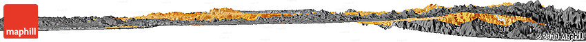Political Shades Horizon Map of Debub, darken, desaturated