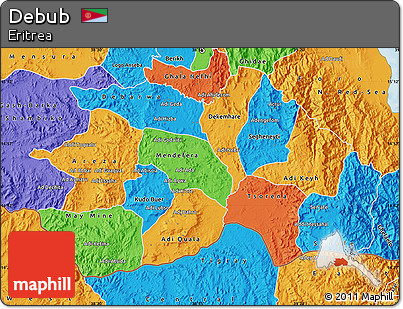 Political Map of Debub