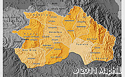 Political Shades Map of Debub, darken, desaturated
