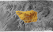 Physical 3D Map of May Mine, desaturated