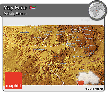 Physical 3D Map of May Mine