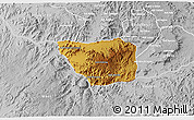 Physical 3D Map of May Mine, lighten, desaturated