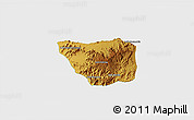 Physical 3D Map of May Mine, single color outside